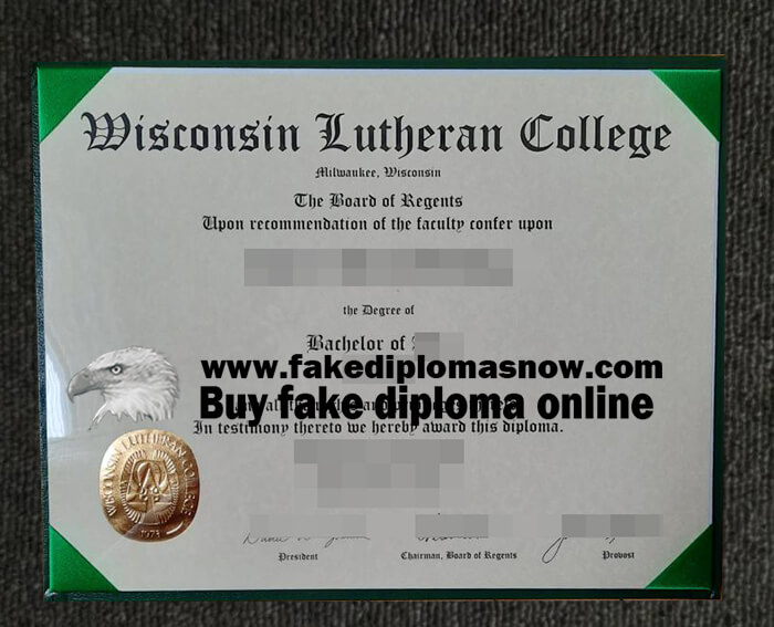 Wisconsin Lutheran college diploma 