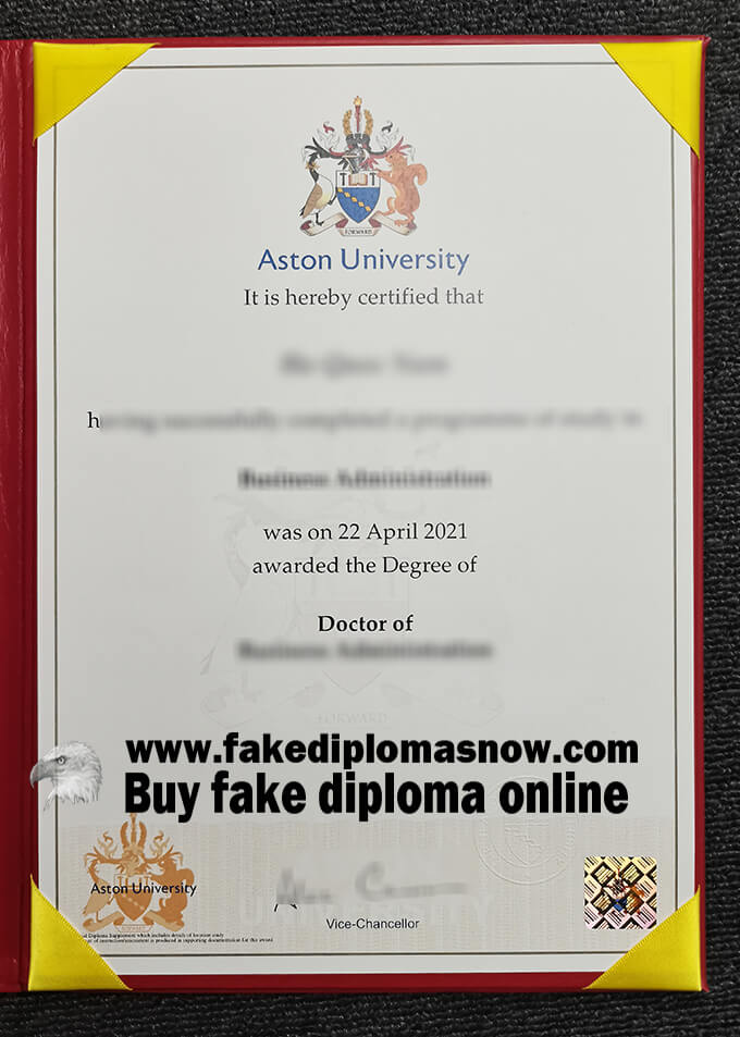 Fake Aston University Diploma