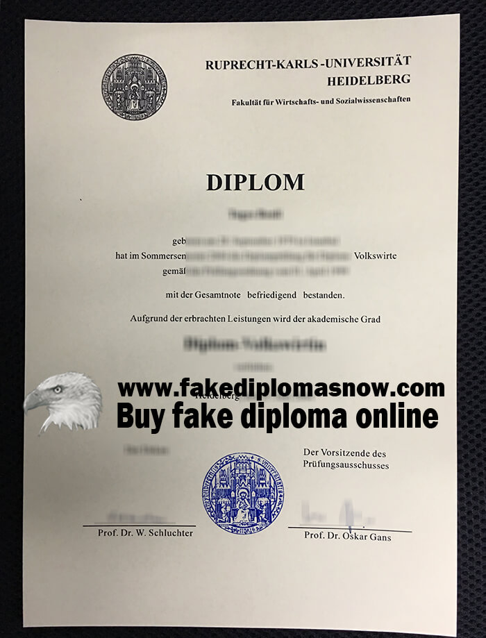 Ruprecht-Karls-Universität Heidelberg diploma, Heidelberg University fake degree