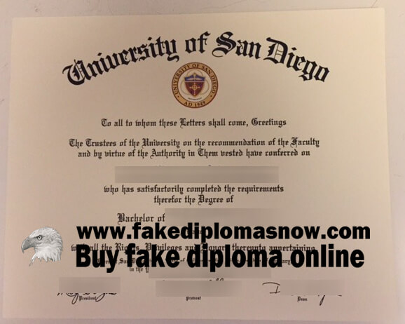 University of San Diego fake diploma
