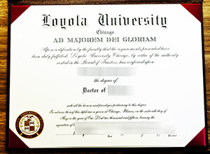 Phony Loyola University Chicago diploma, fake Loyola degree, LUC diploma,