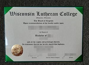 Wisconsin Lutheran College diploma