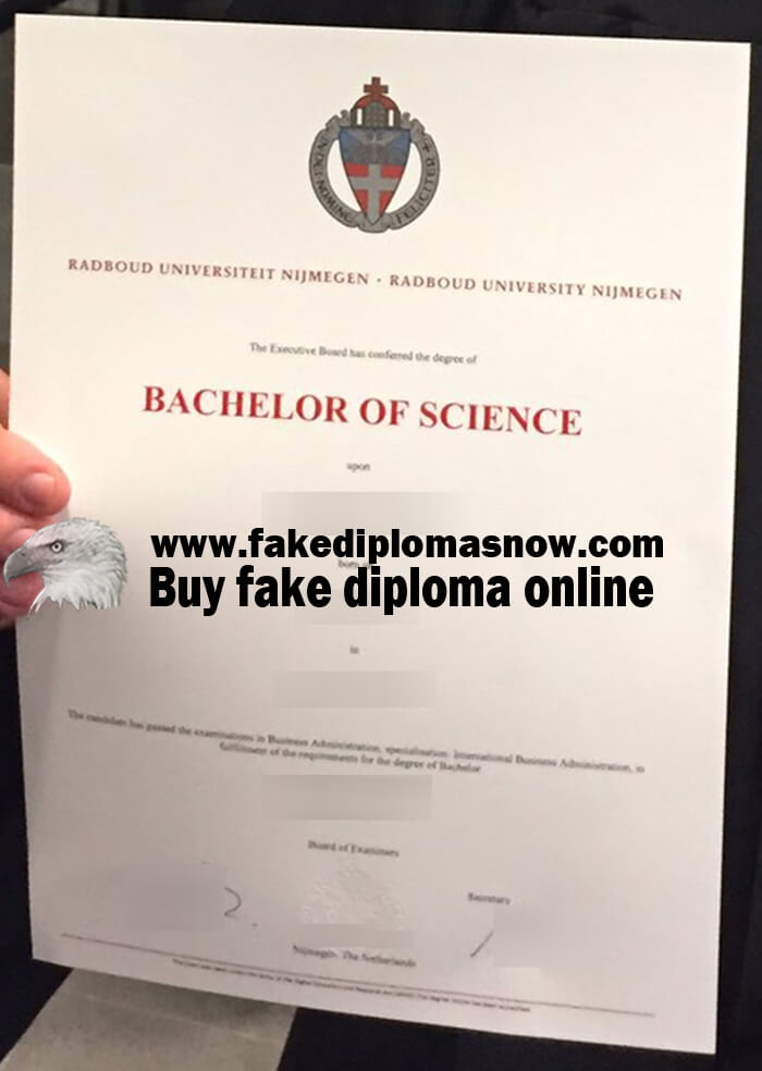 Radboud University Nijmegen diploma, Radboud University Nijmegen fake degree
