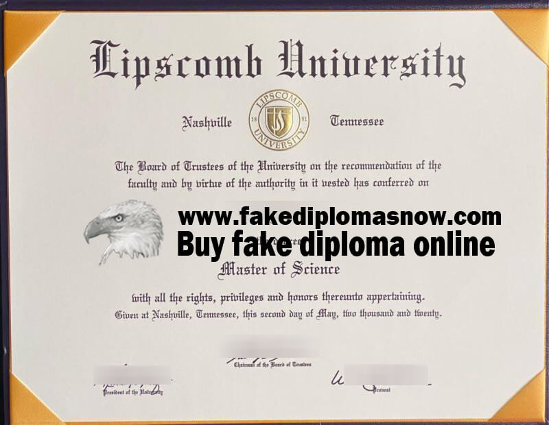 Lipscomb University fake diploma, Lipscomb University fake degree