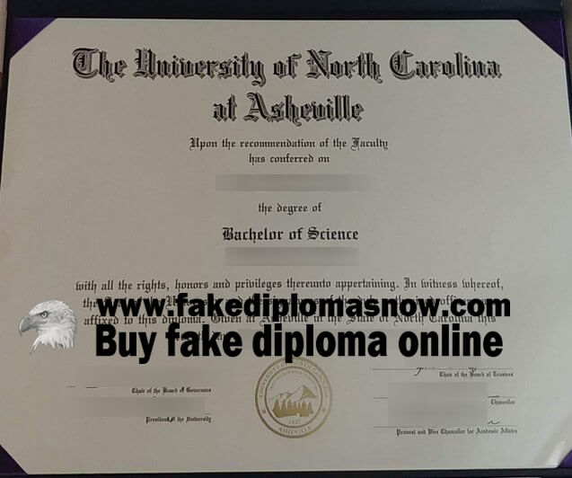 UNCA diploma 