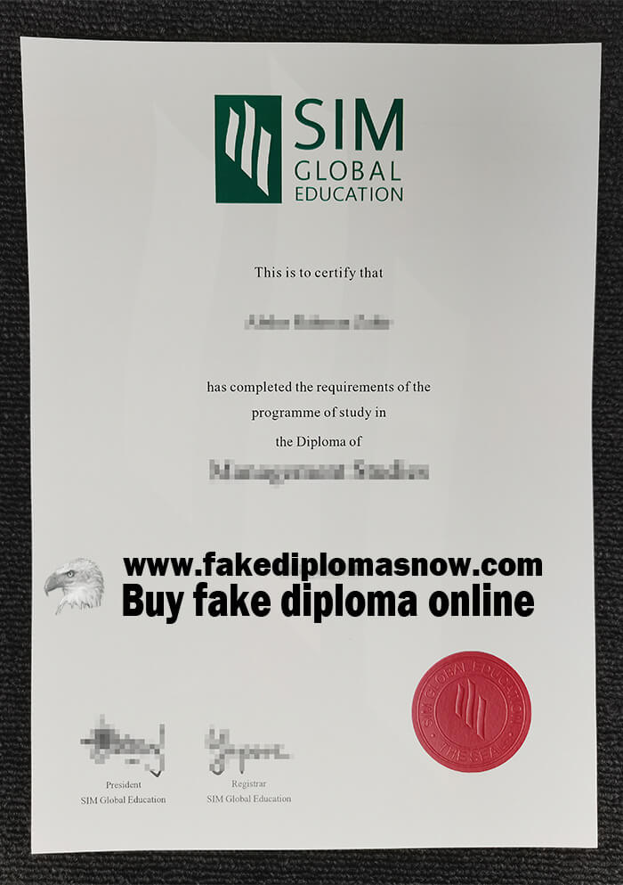 SIM Global Education diploma 