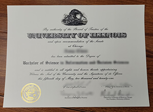 Phony University of Illinois Chicago diplomas that look real