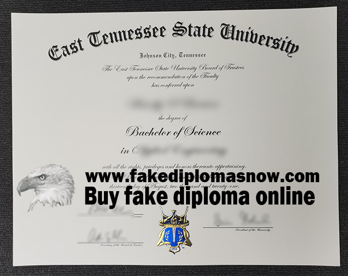 East Tennessee State University fake diploma， phony ETSU degree