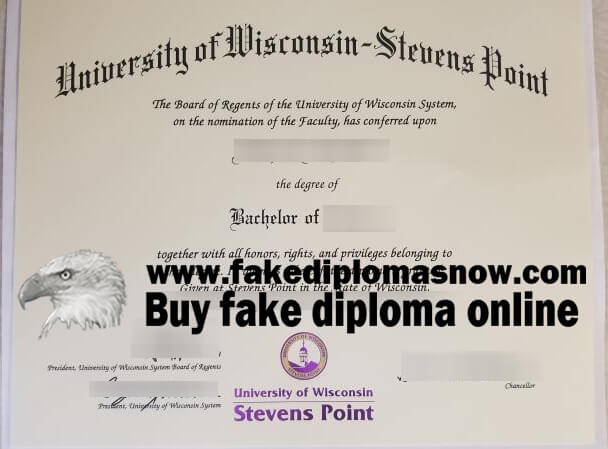  UWSP diploma, Fake USA diploma 
