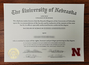 fake University of Nebraska–Lincoln diploma