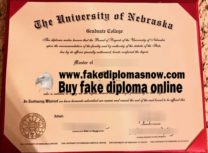 University of Nebraska master diploma 