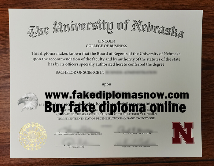 fake University of Nebraska–Lincoln diploma