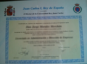 fake Universidad Rey Juan Carlos diploma, URJC fake degree