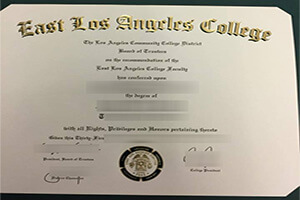 Purchase a fake East Los Angeles College (ELAC)  diploma