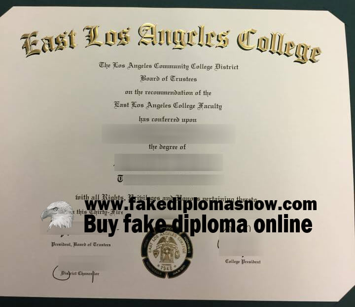 East Los Angeles College diploma, ELAC degree