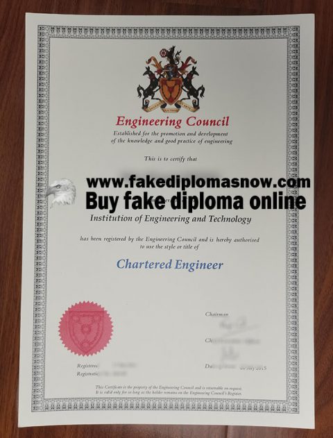 How to buy fake Engineering Council Chartered Engineer certificate?