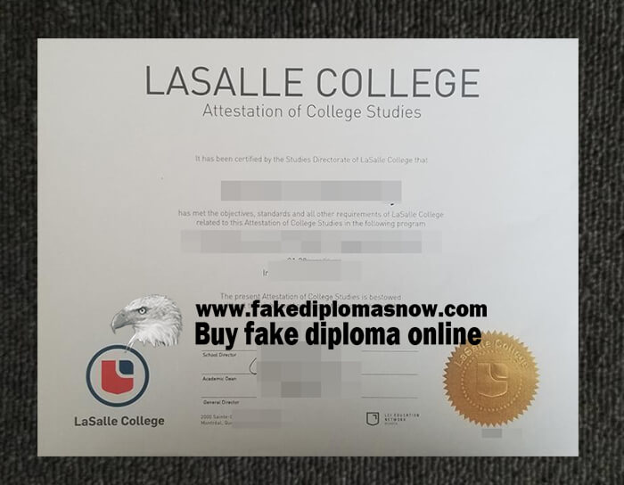 LaSalle College fake diploma