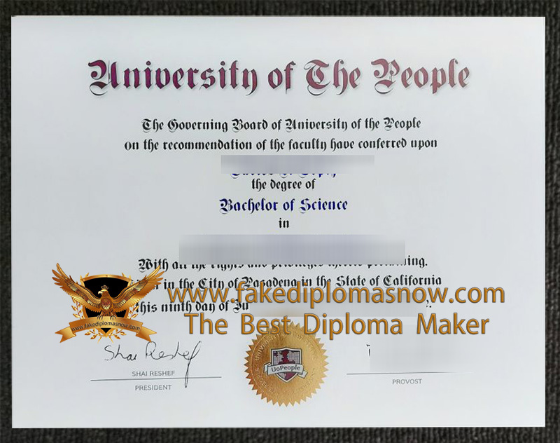 UoPeople Bachelor of Science diploma
