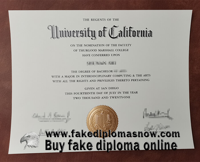 University of California San Diego Fake Degree