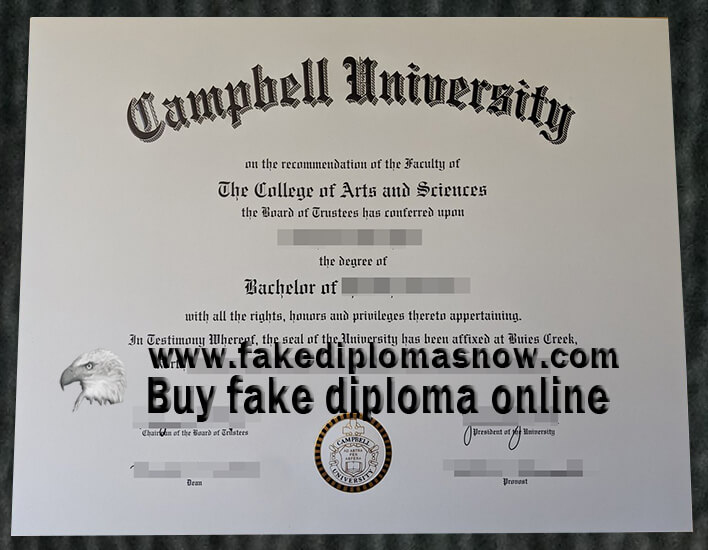 Campbell University diploma, Buy fake diploma 