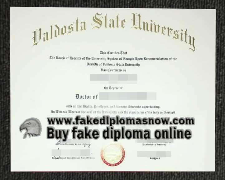 Valdosta State University diploma 