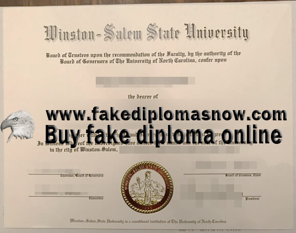WSSU diploma 