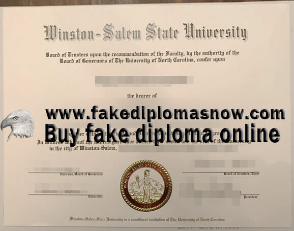 WSSU diploma