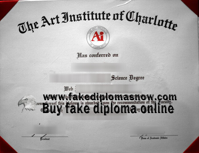 Art Institute of Charlotte Fake Diploma 