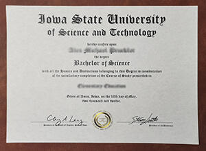 Iowa State University Diploma