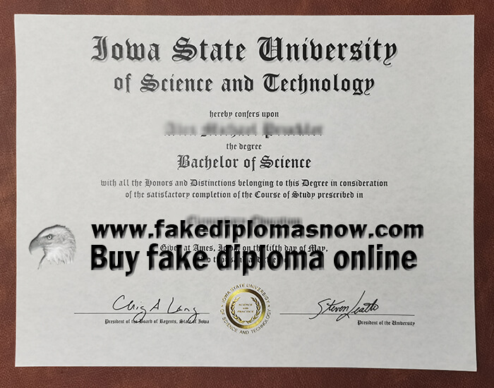  Iowa State University diploma 