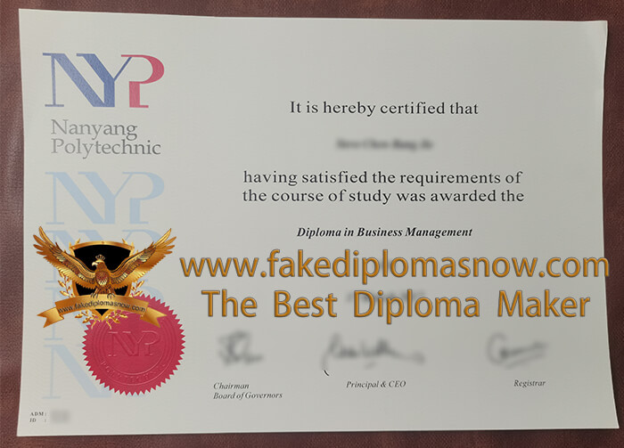 Nanyang Polytechnic diploma, NYP diploma