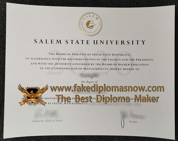  Salem State University diploma 