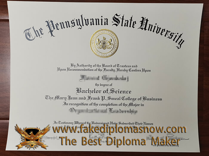 Pennsylvania State University Bachelor of Science degree