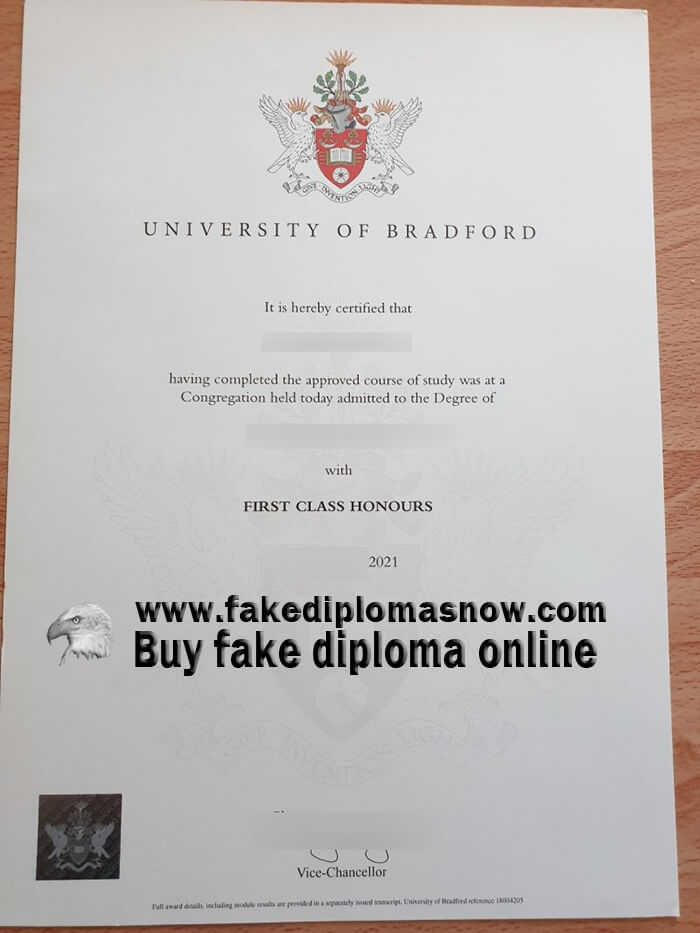 University of Bradford degree 