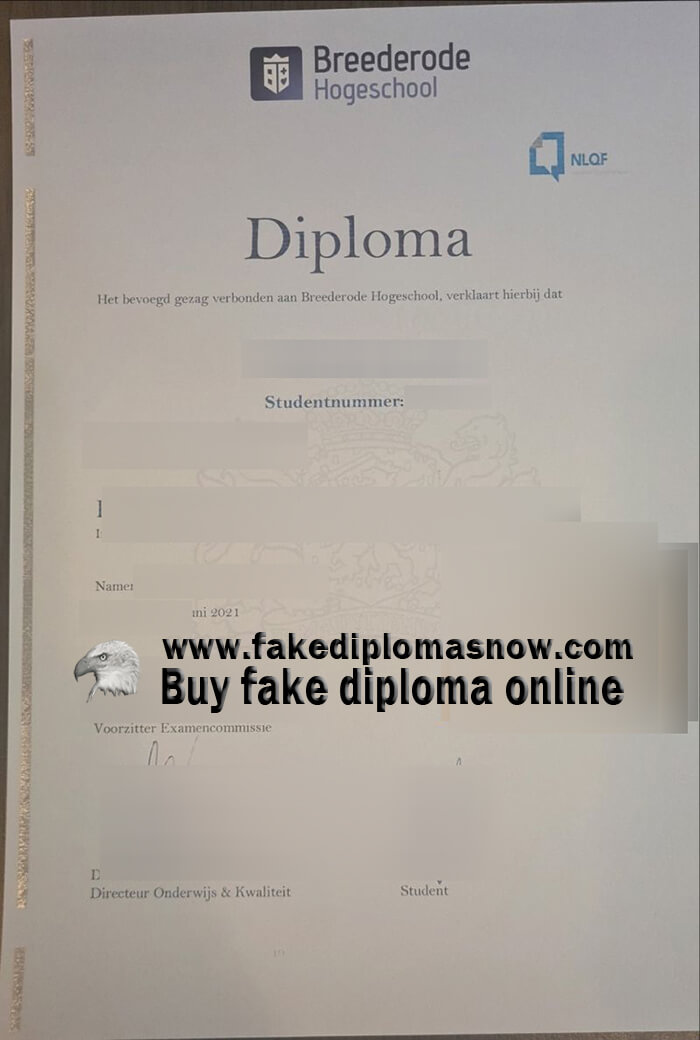 Breederode Hogeschool Diploma, Buy fake diploma in Netherlands 