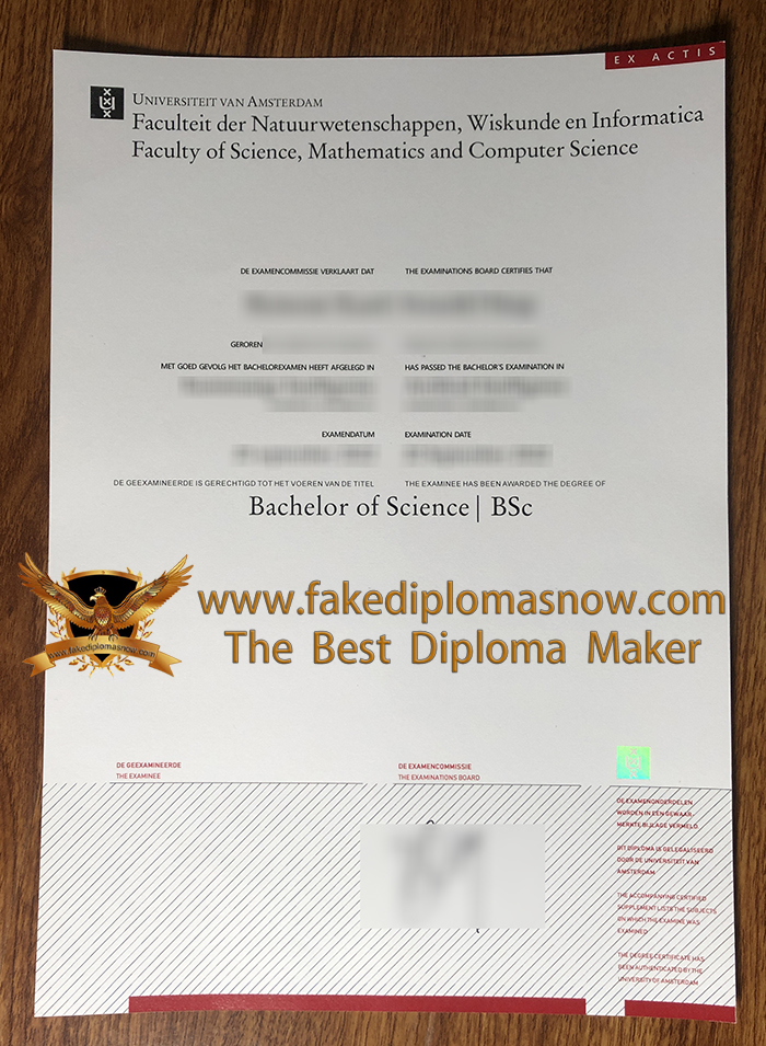 University of Amsterdam diploma University of Amsterdam diploma
