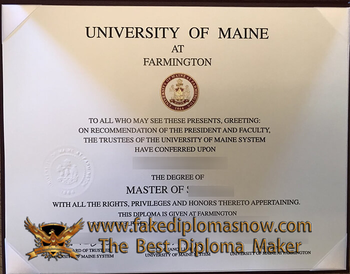  University of Maine at Farmington diploma 