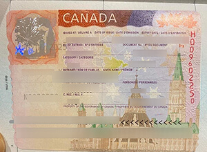 Canada visa new version, Buy a fake Canada Visa online
