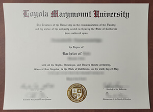 Loyola Marymount University Diploma，Buy diploma online