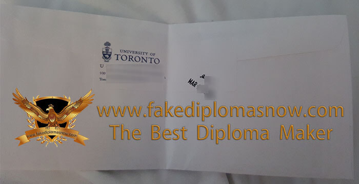 University of Toronto transcript envelope