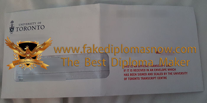 University of Toronto transcript envelope, buy a fake transcript