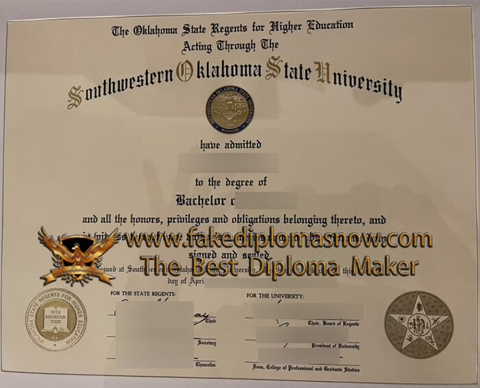 SWOSU diploma 