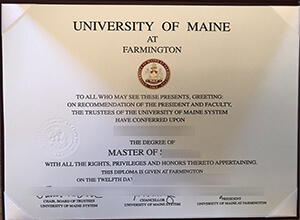 University of Maine at Farmington diploma, fake UMF degree