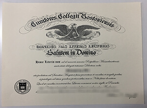 Boston College diploma