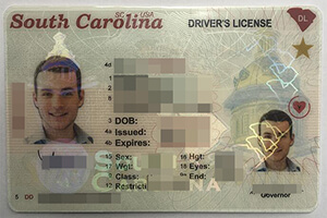 Scannable South Carolina driver’s license for sale