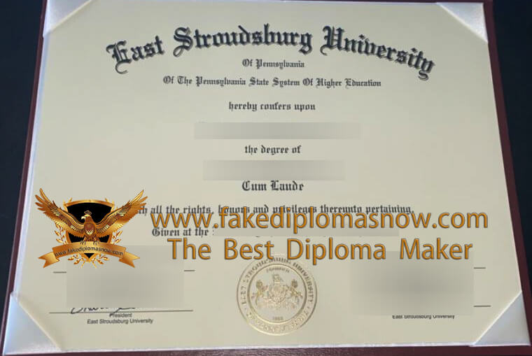 East Stroudsburg University of Pennsylvania diploma 