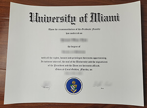 How lone to get a fake University of Miami diploma？