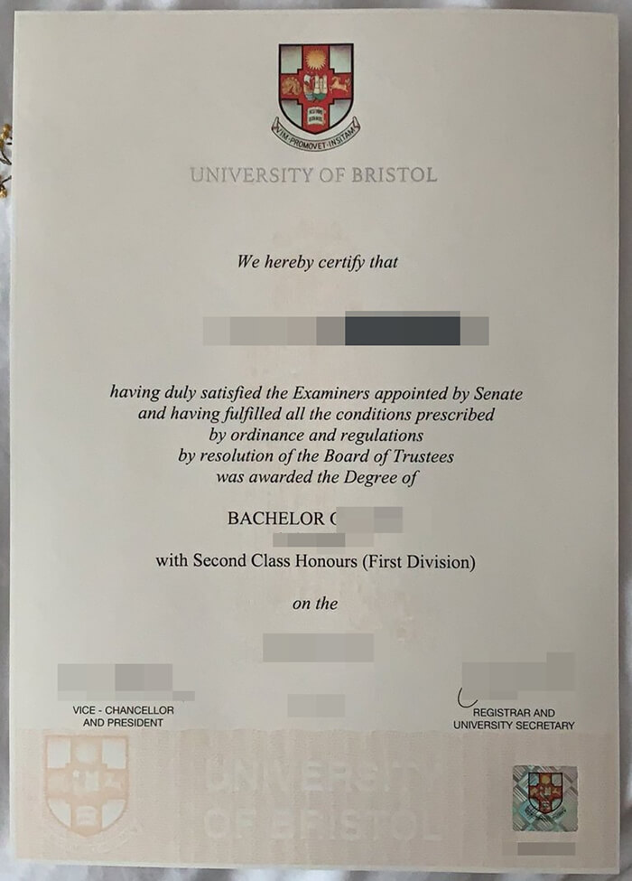 University Of Bristol Degree 2022