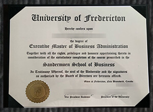 Purchase a fake University of Fredericton MBA diploma in Canada