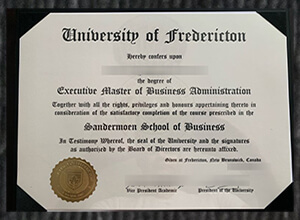 University of Fredericton diploma